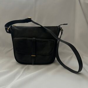 Fossil Black Crossbody Bag with Adjustable Strap
